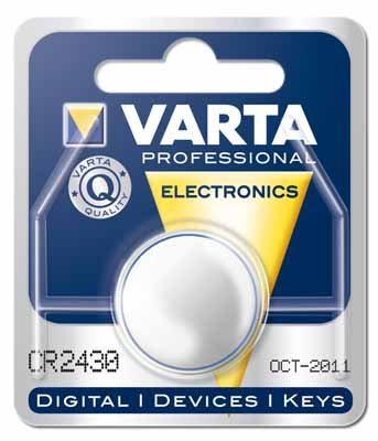 Childrens Toyshop  Elektronik : Varta #6430 - CR2430 Lithium Knopfzelle Electronic