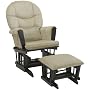 Dutailier Ultramotion Bow Back Glider Rocker and Ottoman Combo, Sage