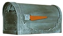 Verdigris Finished Floral Curbside Mailbox