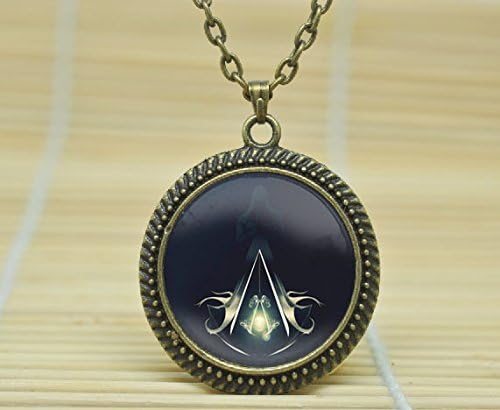 Fashion Jewelry Assassin'S Creed Necklace Assassin'S Creed Jewelry Assassin'S Creed Pendant Necklace Glass Cabochon Necklace A4015