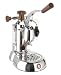 La Pavoni ESW-8 Stradavari 8-Cup Espresso Machine, Chrome with Wood Handles