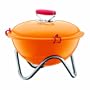 Bodum Fyrkat 13.4-Inch Portable Charcoal Grill, Orange
