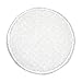ID #8843 White Circle Ball Translucent Center Organza Iron On Applique Patch