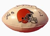 Cleveland Browns PEYTON HILLIS Signed Autographed Logo Football INSC. "The Beast" COA