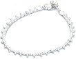Valentine Gift for Girls Sterling Silver Jewelry Anklets Pair 10.25 inches