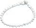 Valentine Gift for Girls Sterling Silver Jewelry Anklets Pair 10.25 inches
