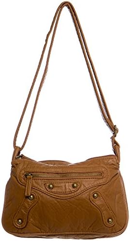 Soft Vegan Leather Clutch Wristlet Crossbody Large Handbag "The Miranda Three Way Crossbody" by Ampere Creations