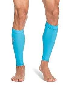 SKINS Unisex Essentials Compression MX Calf Tights, Cyan/Black, Medium