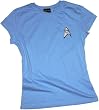 Star Trek (The Original Series) Science Blue Uniform Crop Sleeve Fitted Juniors T-Shirt