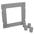itso Storage Container Base with Stationary Feet - Gray
