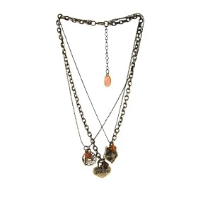 Twilight New Moon "Feather Circle" Triple Chain Necklace