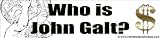 Sticker: Who is John Galt? $