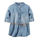 カーターズ Carter's/ シャンブレーチュニック ブルー トップス長袖シャツ 5歳【並行輸入】