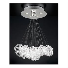 Elegance 28 Five Light Pendant in Polished Chrome