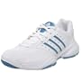 adidas Women's Ambition Str IV W Tennis Shoe,White/Blue/Blue Metallic,6 M