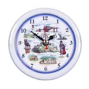 Scottish Desk Clock - "Historical Scotland"