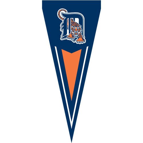 Detroit Tigers MLB Applique & Embroidered Yard Pennant (34x14)