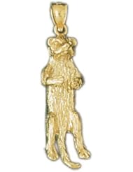 Dazzlers Solid 14 karats Gold 3D Squirrel Charm Pendant available in three colors from jewelsberry (weights: 5.0 grams only)