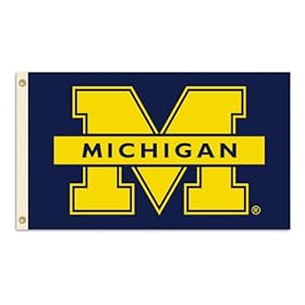  NCAA Michigan Wolverines 3-by-5 Foot Flag M Logo with Grommets