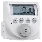 Intermatic DT620CH70 Heavy Duty Electronic Indoor Plug-In Timer, White