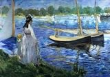 Wentworth Wooden Puzzle 'Banks of the Seine at Argenteuil' by Manet 250 Pieces