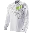 Fox Racing Switch Infinity Women's MX Motorcycle Jersey w/ Free B&F Heart Sticker - White/Green