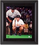Tiger Woods and Annika Sorenstam - The Battle at Big Horn - Framed 16x20 Dual Autographed Photograph