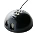 iBUFFALO USB2.0Hub �o�X�p���[ 7�|�[�g �h�[���^ �u���b�N BSH7U01BK