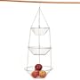 RSVP 30-by-12-Inch 3-Tier Wire Hanging  Basket, Chrome
