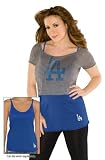 Los Angeles Dodgers Women's Double Hit Top - Touch by Alyssa Milano