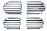 Produkt-Bild: L&uuml;ftungsgitter Set, 4teilig, passend f&uuml;r Opel Corsa C (alle). Ausf&uuml;hrung: Chrom.