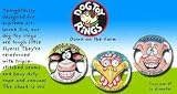 Fat Cat Classic Rope Canvas Ring Dog Toy (STANDARD)