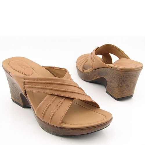 DANSKO Neeci New Sandals Slides Beige, Khaki, Tan Womens