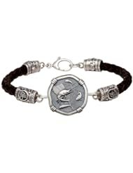 Guy Harvey Sailfish Leather Bracelet