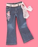Disney Princess Little Girl Belted Jeans
