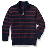 オールドネイビー OLD NAVY/ ストライプ1/2ジッププルオーバー ブルーストライプ トップス長袖Tシャツ 2歳【並行輸入】