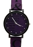 Fhulun - Montre Femme - Quartz - Synth??tique - Violet Cadran Bracelet synth??tique analogique unisexe Sport Watches