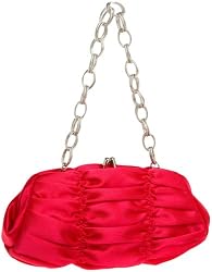 La Regale Shirred Metal Chain Pouch