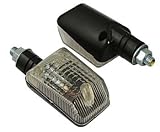 BIKE IT MINI INDICATORS UNIVERSAL PAIR SHORT BLACK AMBER LENS