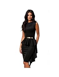 Draped Peplum  Dress