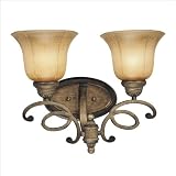 41lOm7PBXqL. SL160  Minka Lavery La Cecilia 6142 573 Reversible 2 LT 200w (12H x 15W) Vanity Lighting in Patina Iron Reviews