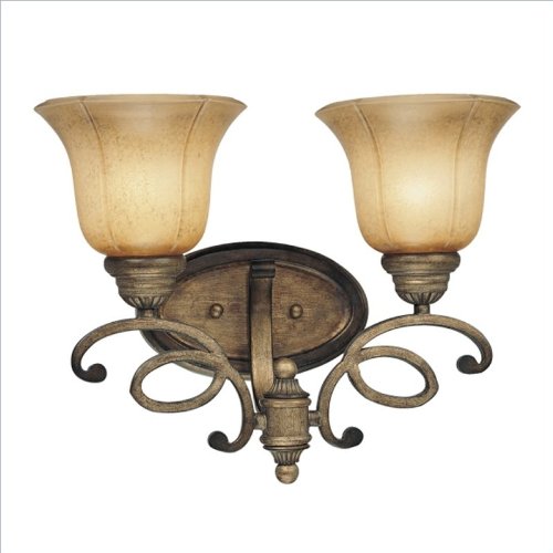 41lOm7PBXqL Minka Lavery La Cecilia 6142 573 Reversible 2 LT 200w (12H x 15W) Vanity Lighting in Patina Iron Reviews