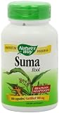 Natures Way Suma Root (Brazilian Adaptogen)  Certified 500 mg, 100 Capsules
