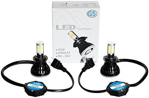 Pack of 2 - Rolay® LED Headlight Bulbs All-in-one Conversion Kit- H7 - 40W 4000LM 6000K Per Bulb - Super Bright Cool White Light