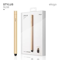 elago Stylus Slim for iPhone 3GS/ 4, iPad and Galaxy -World First Replaceable Tip (Extra Rubber Tip included) - Gold