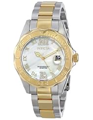 Invicta Womens 14353 Pro Diver Analog Display Swiss Quartz Two Tone Watch