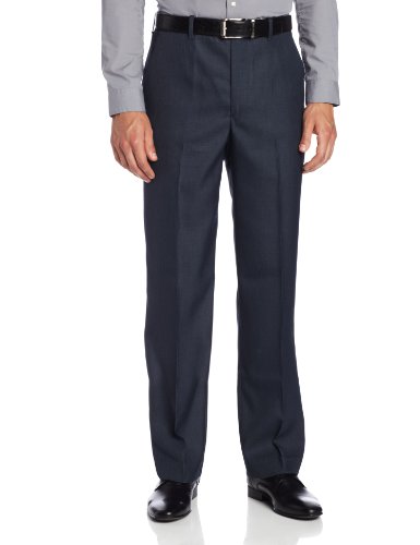 Perry Ellis Men's Portfolio Classic-Fit Flat-Front Sharkskin Pant