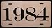 1984 YEAR LICENSE PLATE
