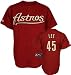 Carlos Lee Jersey: Adult 2010 Majestic Alternate Brick Replica #45 Houston Astros Jersey