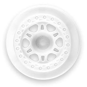 Front/Rear Split Six 2.2/3.0 Wheel, Wht: Slash 4x4